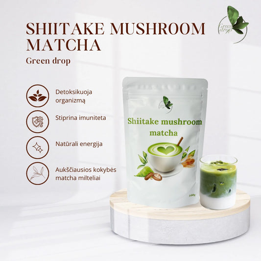 Matcha su shitake grybais